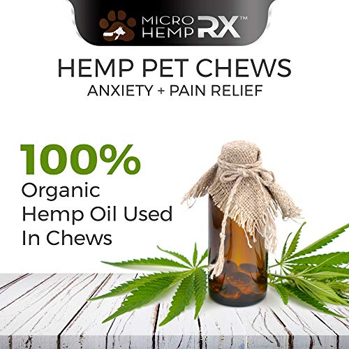 Premium All Natural Hemp Oil Pet Chews, Best Dog Treats for Anxie...