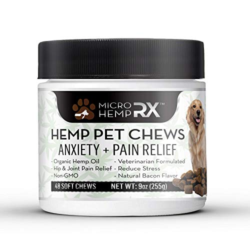 Premium All Natural Hemp Oil Pet Chews, Best Dog Treats for Anxie...