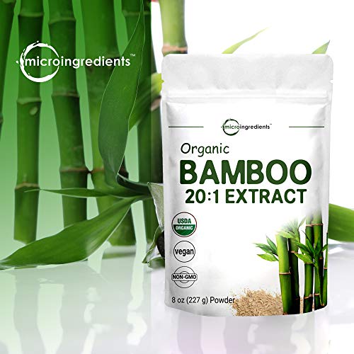 Organic Bamboo Extract Powder, 8 Ounce, Strongly Supports Healthy...