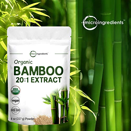 Organic Bamboo Extract Powder, 8 Ounce, Strongly Supports Healthy...
