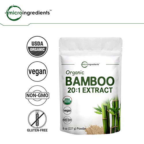 Organic Bamboo Extract Powder, 8 Ounce, Strongly Supports Healthy...