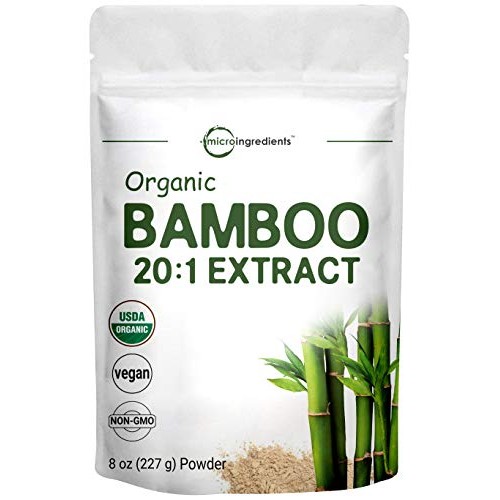 Organic Bamboo Extract Powder, 8 Ounce, Strongly Supports Healthy...