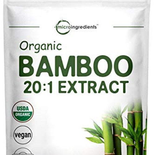 Organic Bamboo Extract Powder, 8 Ounce, Strongly Supports Healthy...