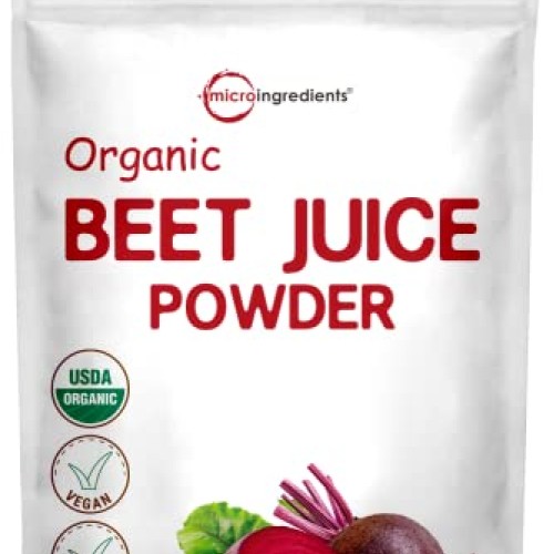 Organic Beet Root Powder, 2 Pounds, Cold Pressed and Water Solubl...