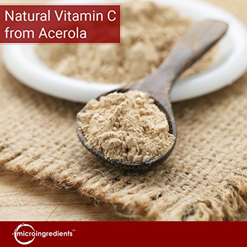 Pure Acerola Cherry Powder Organic, Natural and Organic Vitamin C...
