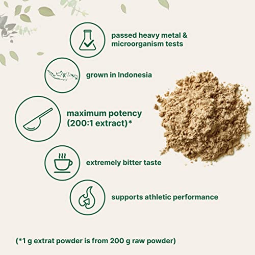 Tongkat Ali Extract 200:1 Concentrate Longjack Powder, 100 Grams,...