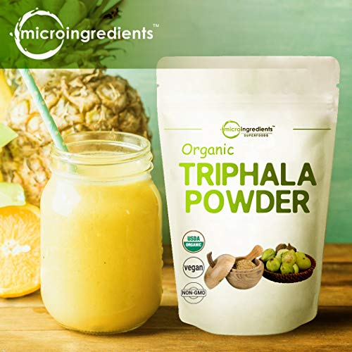 USDA Organic Triphala Powder, 8 Ounce, Organic Formula of Amla, H...