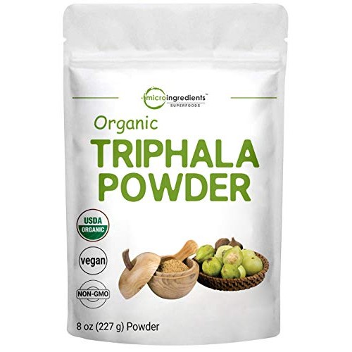 USDA Organic Triphala Powder, 8 Ounce, Organic Formula of Amla, H...
