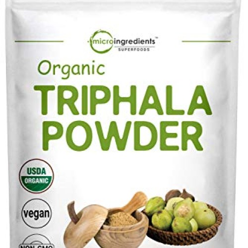 USDA Organic Triphala Powder, 8 Ounce, Organic Formula of Amla, H...