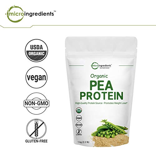 Organic Pea Protein Powder, 1KG 2.2 Pounds, Pea Protein Organic...