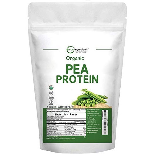 Organic Pea Protein Powder, 1KG 2.2 Pounds, Pea Protein Organic...