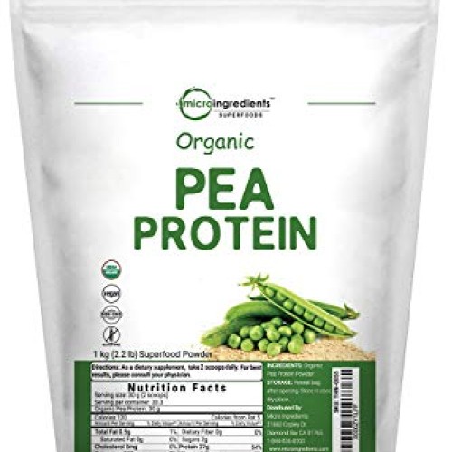 Organic Pea Protein Powder, 1KG 2.2 Pounds, Pea Protein Organic...