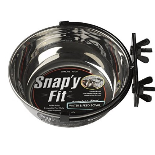 MidWest Homes for Pets Snapy Fit Food Bowl / Pet Bowl, 20 oz. fo...