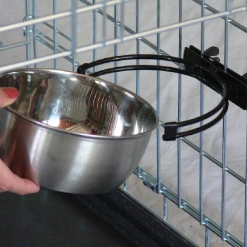 MidWest Homes for Pets Snapy Fit Stainless Steel Food Bowl / Pet...