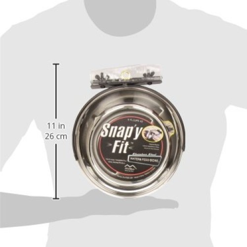 MidWest Homes for Pets Snapy Fit Stainless Steel Food Bowl / Pet...