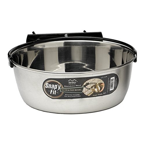 MidWest Homes for Pets Snapy Fit Stainless Steel Food Bowl / Pet...