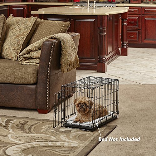 MidWest I Crate 1524 -24 Inch Folding Metal Dog Crate w/ Divider ...