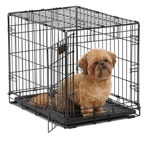MidWest I Crate 1524 -24 Inch Folding Metal Dog Crate w/ Divider ...