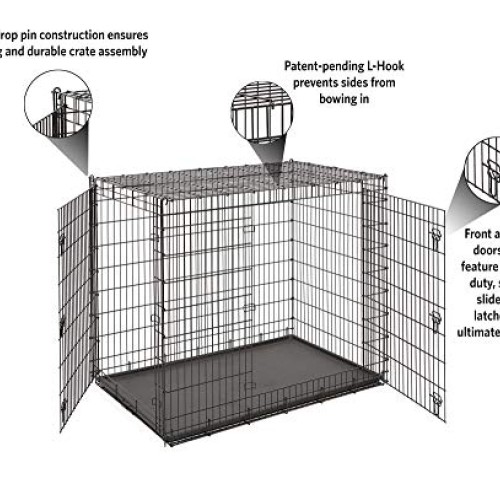 Midwest SL54DD Ginormus Double Door Dog Crate for XXL for the Lar...