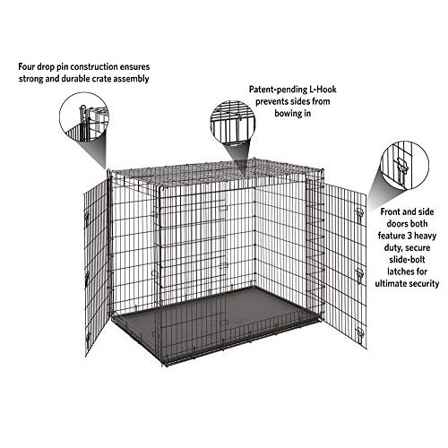 Midwest SL54DD Ginormus Double Door Dog Crate for XXL for the Lar...