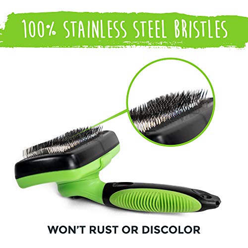 Mighty Paw Dog Grooming Brush | Durable Self-Cleaning Pet Brush. ...
