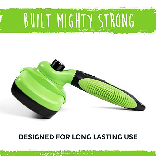 Mighty Paw Dog Grooming Brush | Durable Self-Cleaning Pet Brush. ...