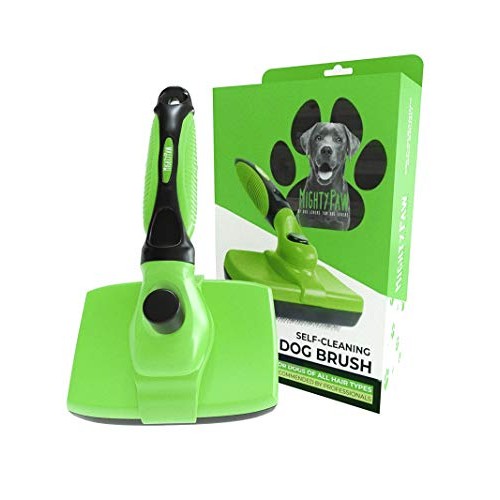 Mighty Paw Dog Grooming Brush | Durable Self-Cleaning Pet Brush. ...