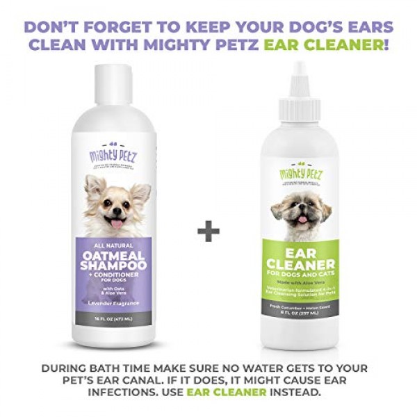 2-in-1 Oatmeal Dog Shampoo and Conditioner – All Natural Relief f...