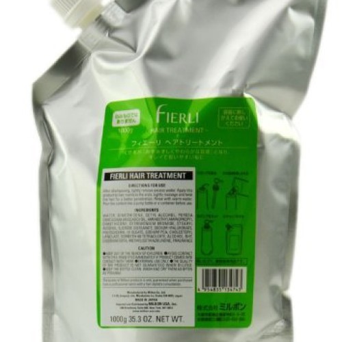Milbon Fierli Treatment 33.8 oz with refill bottle
