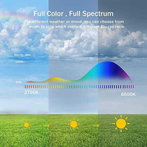 Light Therapy Lamp, Miroco 10000 Lux Light Therapy Lamp with Rech...