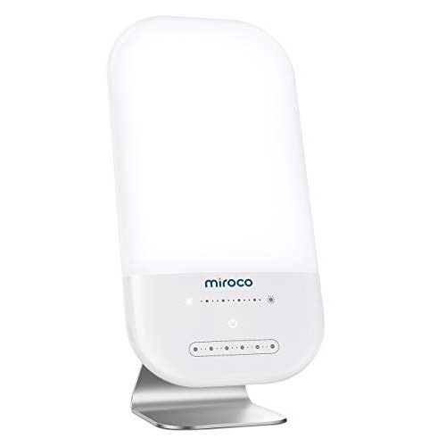 Light Therapy Lamp, Miroco LED Bright White Therapy Light - UV Fr...