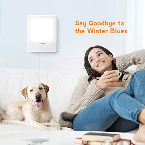 Light Therapy Lamp, Miroco UV Free 10000 Lux Brightness, Timer Fu...