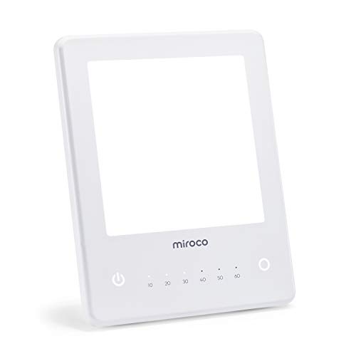 Light Therapy Lamp, Miroco UV Free 10000 Lux Brightness, Timer Fu...