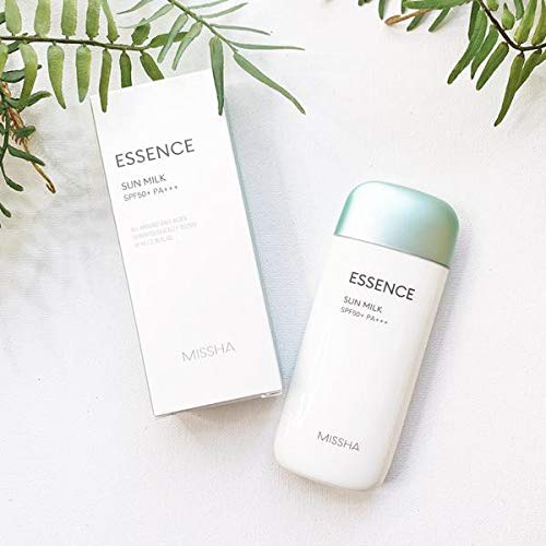 MISSHA All Around Safe Block Essence Sun Milk 2.37 Oz/70Ml + Solt...