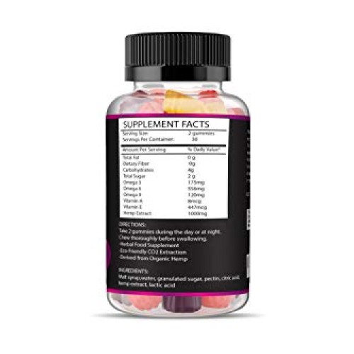 Hemp Gummies Premium 30000 High Potency - Fruity Gummy Bear with ...