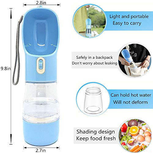 MJuAn Dog Water Bottle for Walking，Dog Travel Water Bottle，port...