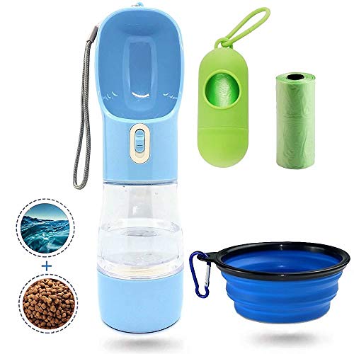 MJuAn Dog Water Bottle for Walking，Dog Travel Water Bottle，port...