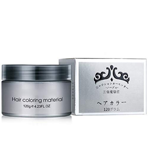 MKYUHP Blue Hair Color Wax, Unisex Hair Wax Color Dye Styling Cre...