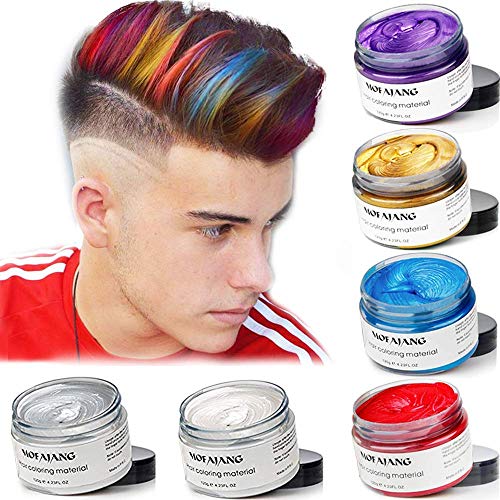 Unisex Disposable Temporary Hair Coloring Styling Hair Mud Dispos...