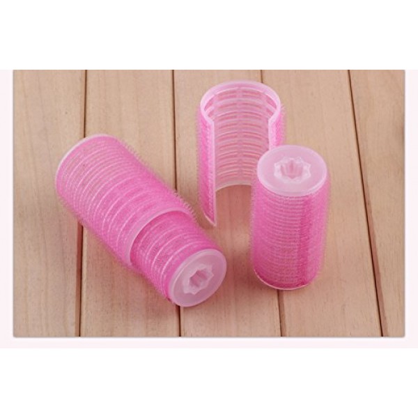 2PCS Double-Layer Bangs Hair Curlers Roller Hair Styling Tools, Pink