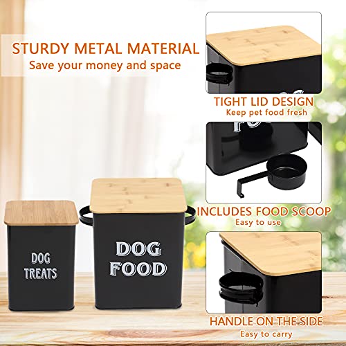 Pet Food and Treats Containers Set with Scoop for Cats or Dogs - ...