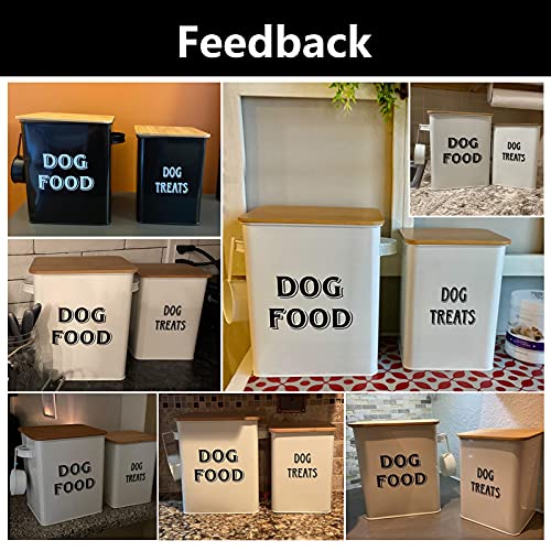 Pet Food and Treats Containers Set with Scoop for Cats or Dogs - ...