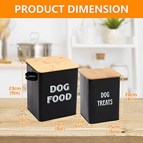 Pet Food and Treats Containers Set with Scoop for Cats or Dogs - ...