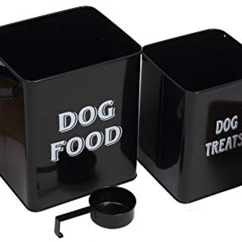 Pet Food and Treats Containers Set with Scoop for Cats or Dogs - ...