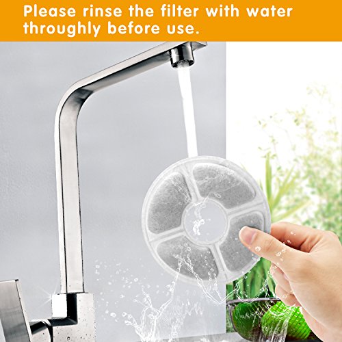 Carbon Replacement Filters for Pet Fountain - 6 Packs Concentrate...