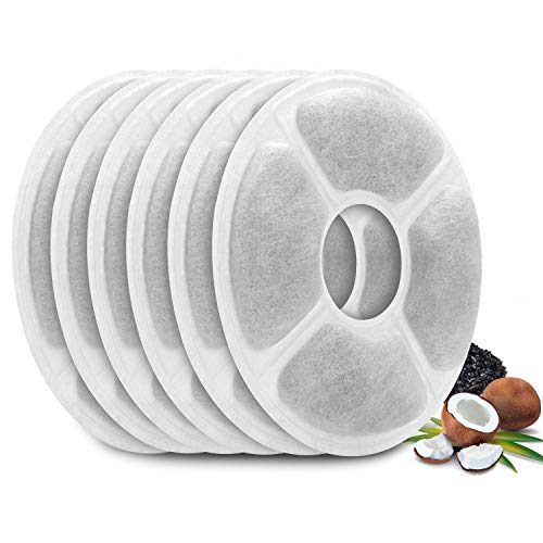 Carbon Replacement Filters for Pet Fountain - 6 Packs Concentrate...