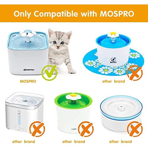 MOSPRO Carbon Replacement Filters for Pet Fountain- 8 Pack Premiu...