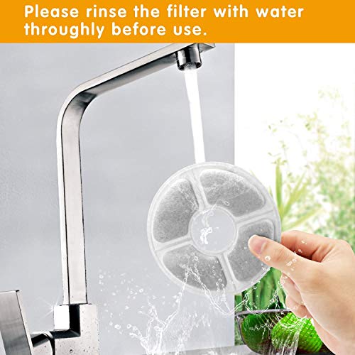 MOSPRO Carbon Replacement Filters for Pet Fountain- 8 Pack Premiu...