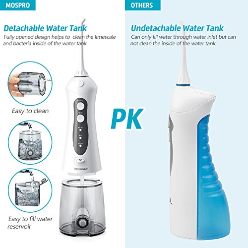 Water Flosser Professional Cordless Dental Oral Irrigator - 300ML...