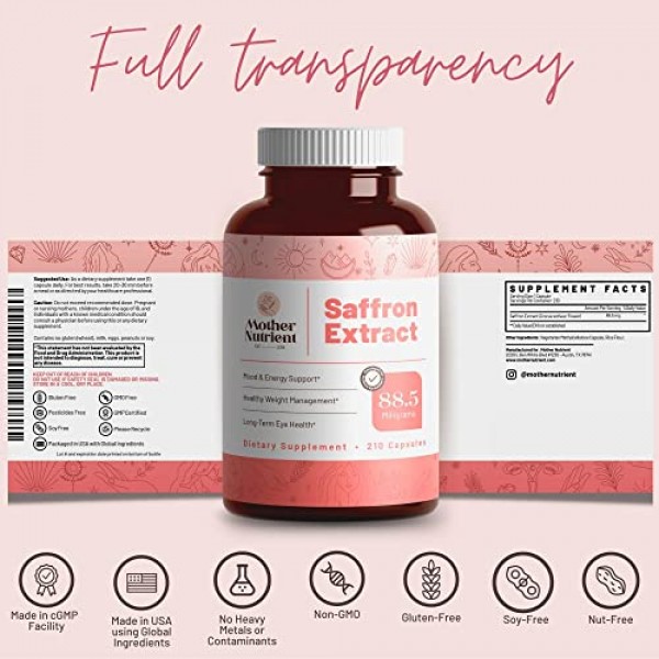 Saffron Extract Supplements by Mother Nutrient — Saffron Suppleme...